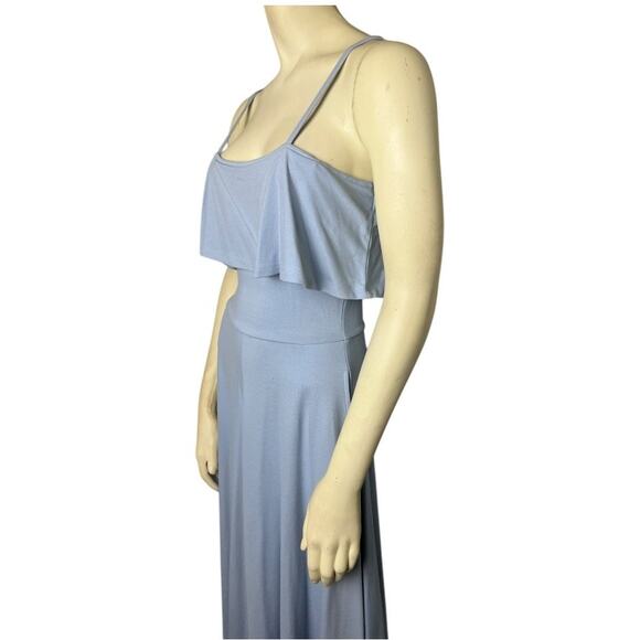 Leith Sleeveless Fit & Flare Midi Dress Icy Blue Women Size XS Pastel Minimalist - Picture 3 of 8